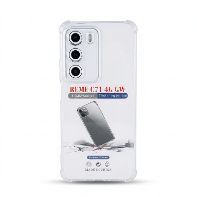 Picture of For OPPO realme C71 4g Silicon Airbag Transparent tpu back cover case