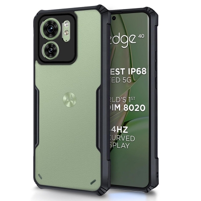 Picture of For Motorola Edge 40 Xundd Shockproof TPU Bumper Clear Acrylic Mobile Phone Case For Motorola Edge 40 Back case Cover