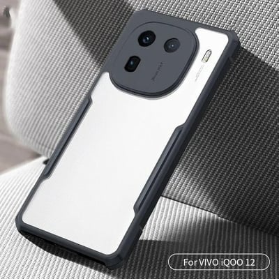 Picture of Vivo IQOO 12 Protective Black Border Crystal Clear Xundd Mobile Back Case Cover