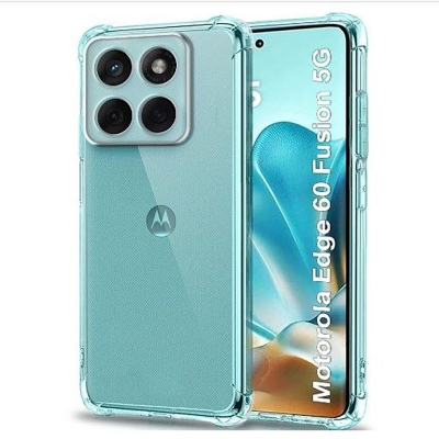 Picture of Crystal Clear Back Cover Case for Motorola Moto Edge 60 Fusion 5G | Shockproof Soft TPU Case | Cushioned Edges for Ultimate Protection Back Cover Case (TPU, Transparent)