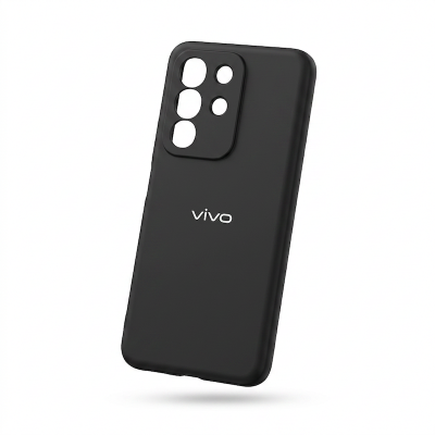 Picture of For vivo Y29 4G Silicone Back Case with Camera Protective Soft Touch Finised Silky Liquid Silicone Premium Mobile Phone Back Cover  vivo Y29 4G