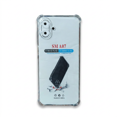 Picture of For Samsumg Galaxy A07 Soft TPU Clear Transparent Shockproof Airbag Case – Protective Back Cover with Anti-Slip Grip