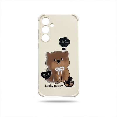 Picture of Samsung Galaxy A34 Case – Cute Dog Printed Soft Back Cover (Lucky Puppy Design)