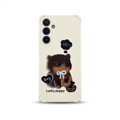 Picture of Samsung Galaxy A17 Case – Cute Dog Printed Soft Back Cover (Lucky Puppy Design)