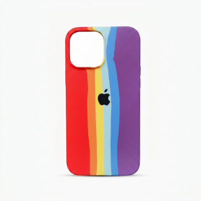 Picture of For Apple iPhone 13 Pro Max Official Rainbow Soft Logo Matte Ultra-Slim Phone Case Back Cover