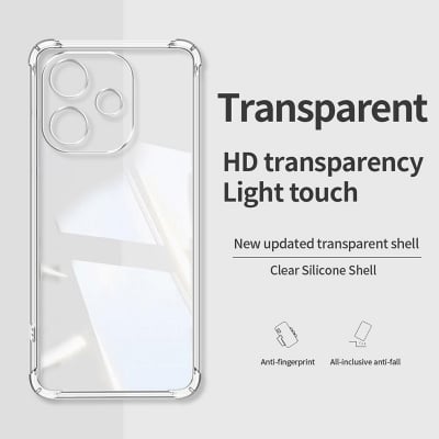 Picture of For Oppo A5 Pro Back Cover ( Silicone Clear Shockproof Case with Camera Protection | Soft and Flexible | Transparent)