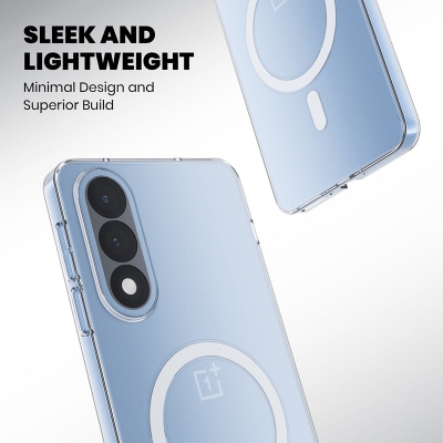 Picture of Anti Yellow Magsafe Case For OnePlus Nord 5 Phone Camera Bumper Protective Transparent Back Cover