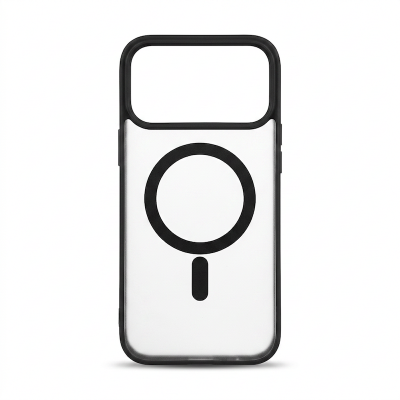 Picture of For Iphone 17 Pro Max Transparent Q Series MagSafe Case – Crystal Clear Shockproof Back Cover with Magnetic Ring Support