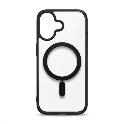 Picture of For Iphone 17 Transparent Q Series Magsafe Protective Back Cover Clear Case