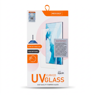 Picture of Tecno Pova Slim Mossily UV Glue Curved Tempered Glass Screen Protector For Tecno Pova Slim Gorilla Glass Protector With Easy Installation Full Kit