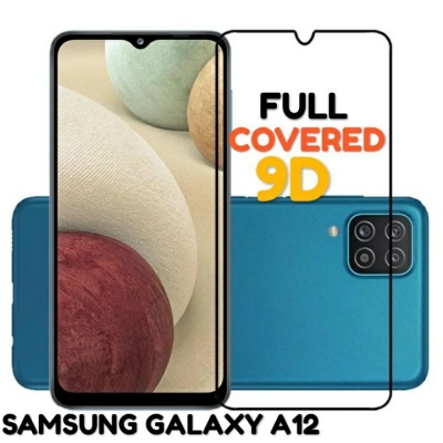 Picture of Samsung Galaxy A12 / M12 / F12 Full Glue Tempered Glass Screen Protector Transparent