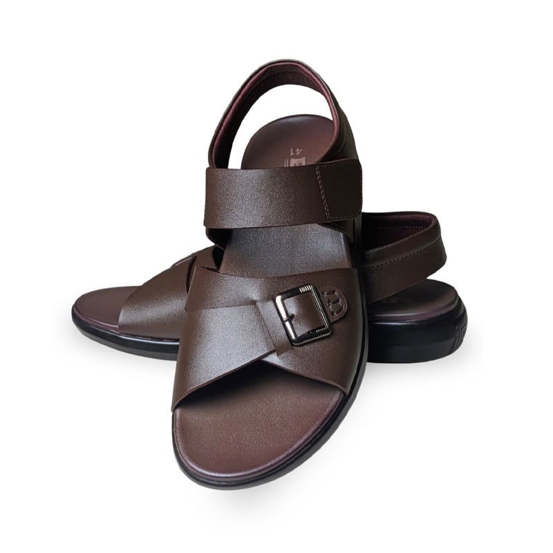 Picture of Men’s Buckle Strap Sandal - Brown