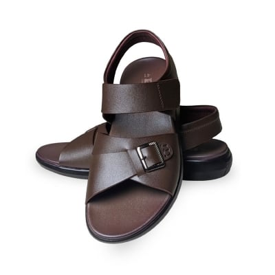 Picture of Men’s Buckle Strap Sandal - Brown