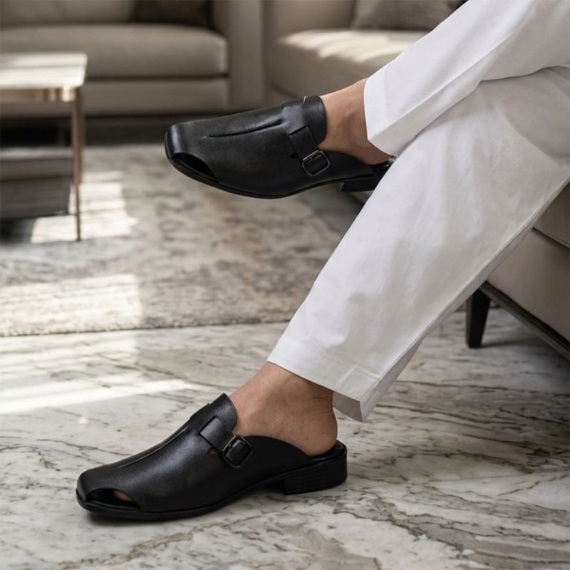 Picture of Men’s Half Shoe (Slip-On) - Black