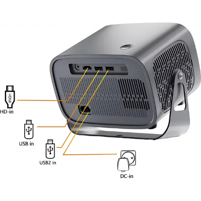 Picture of A10 Android LED Projector with 5G Wi-Fi Electric Focus