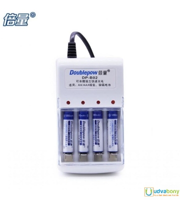 Picture of Doublepow DP-B02 USB 4 Slot 1.2V Rechargeable AA AAA Battery Charger