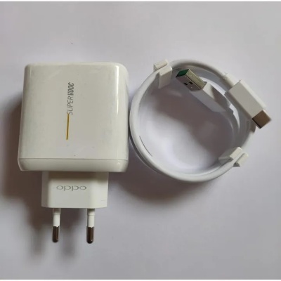 Picture of Official Oppo 65W Supervooc Flash Charger With Type-C Cable(3 Feet) - Fast Charger