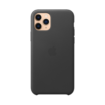 Picture of iPhone 11 Pro Max Leather Case Black