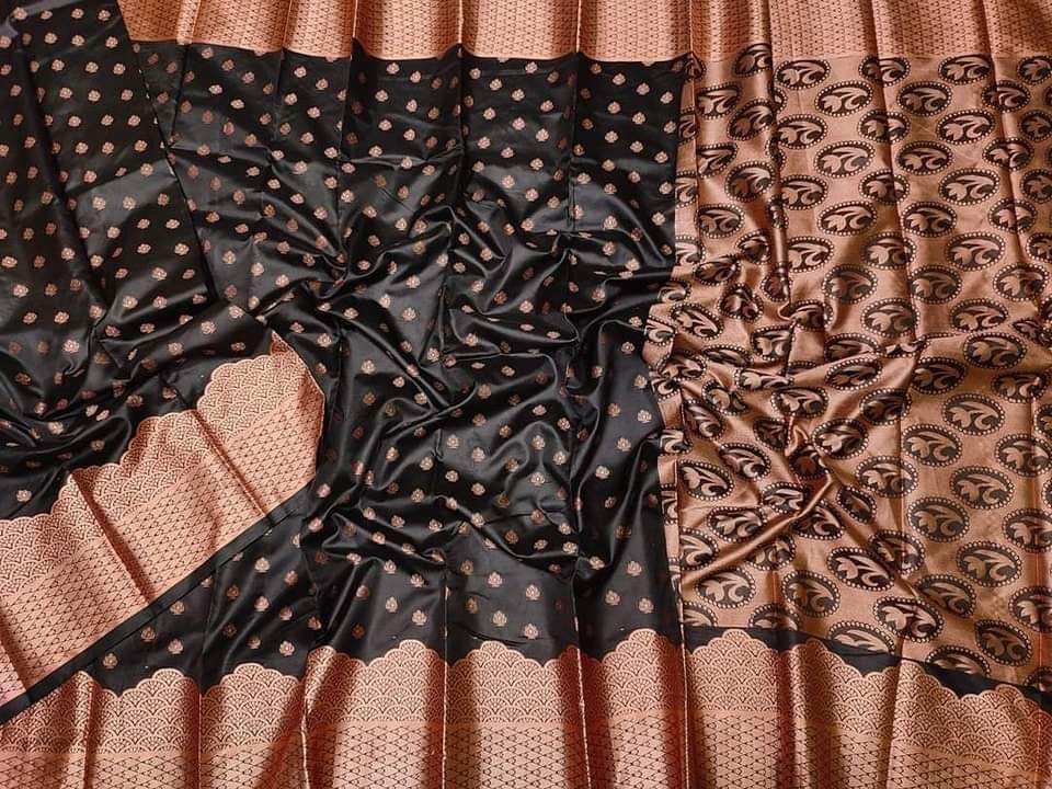 Picture of New Soft Silk Katan Saree for Women - Elegant Design, No Blouse Piece, Perfect for Any Occasion