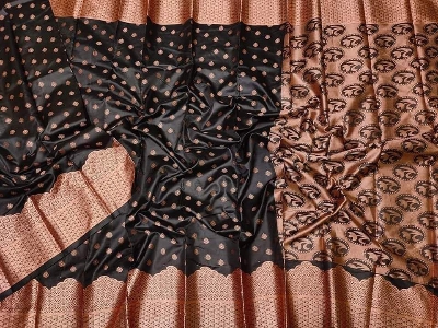 Picture of New Soft Silk Katan Saree for Women - Elegant Design, No Blouse Piece, Perfect for Any Occasion