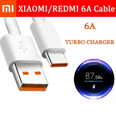 Picture of New Xiaomi Type-C 5A 33w Turbo Charger Cable Quick Charging Type C USB Line For Mi 9 10 11 Pro 9Se CC9 Pro Note 10 Lite Redmi K MI 10T Pro 5G 10i Poco X3 Type C Fast Charging Cable 1M Redmi Note 9 10 K30 Ultra POCO M3 Pro 5G Mi 11 Lite- White