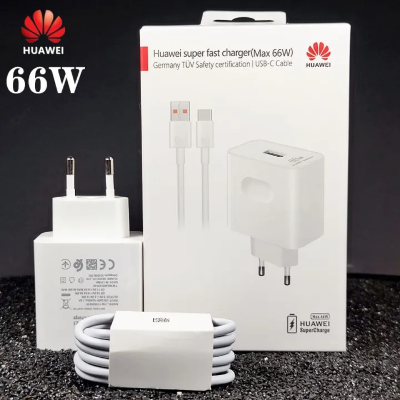 Picture of For Huawei 66W Super Fast Type-C Quick Charger Adapter with Type-C Cable | ARIF Electronics BD
