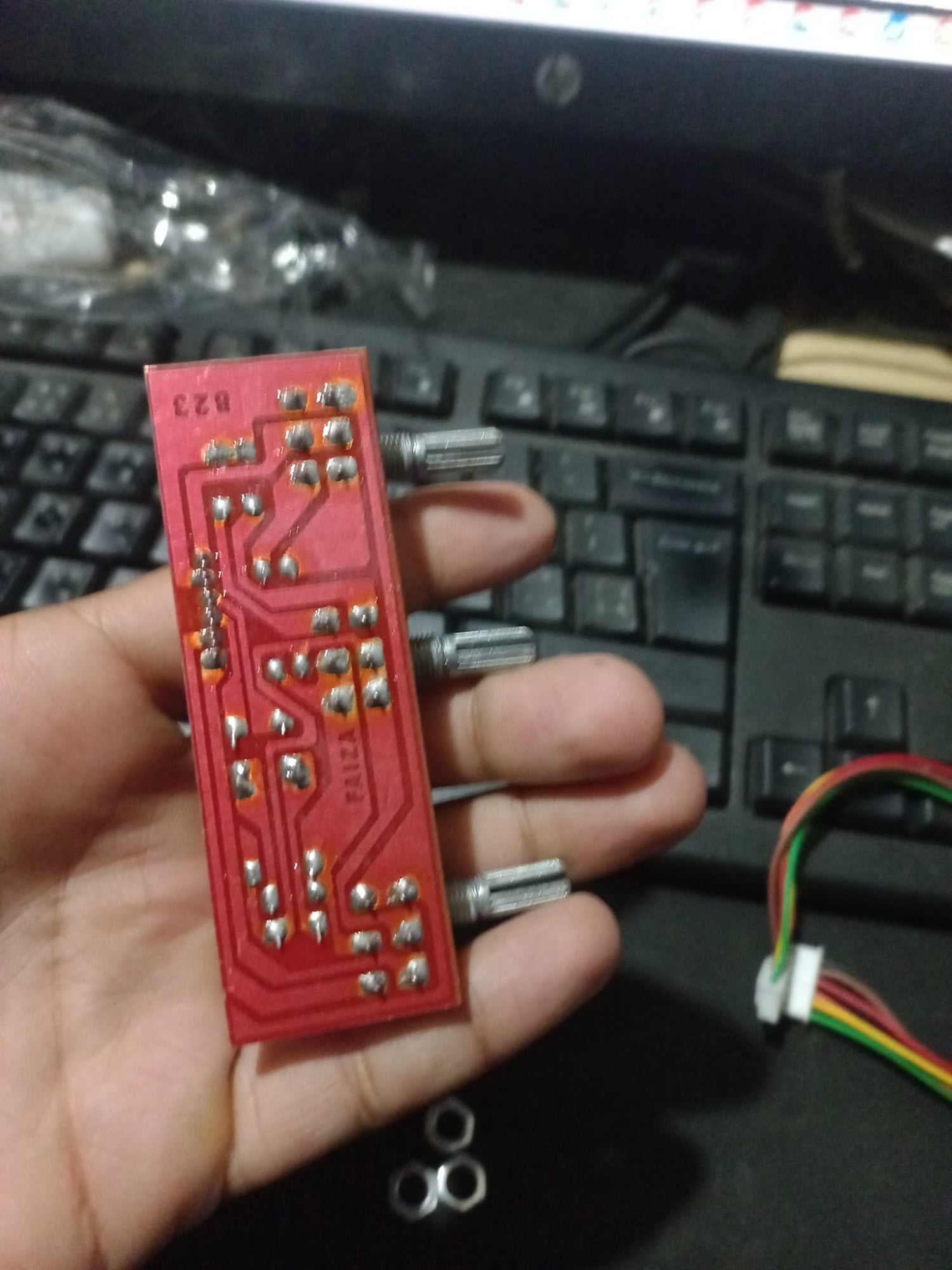 Picture of 3 Channel Power Amplifier Board model 2030 and 3 IC top quality 15W+15W DC 12V Audio Power Amplifier 2030 thriple  IC DYE Module
