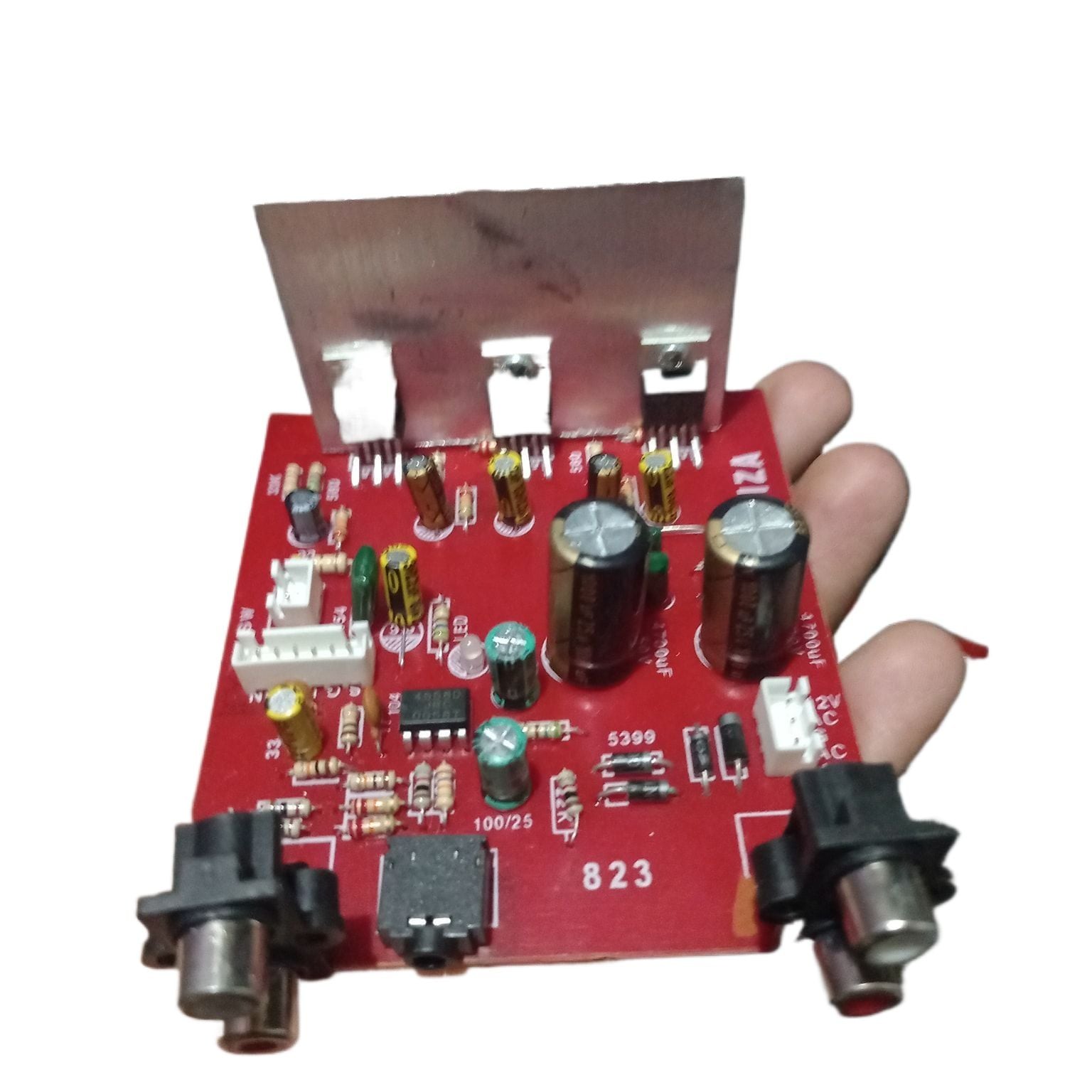 Picture of Dual Channel Power Amplifier Board model 2030 and 3 IC top quality 15W+15W DC 12V Audio Power Amplifier 2030 thriple  IC DYE Module