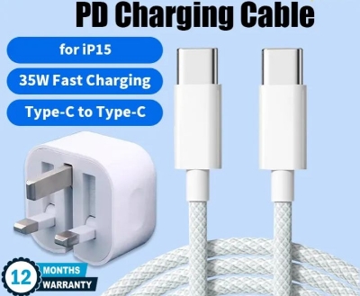 Picture of For iPhone 15/15 Pro Max Charger, 35W Type C Fast Wall Charger Power Adapter, USB C Charger for iPhone 15 Pro Max With Warranty
