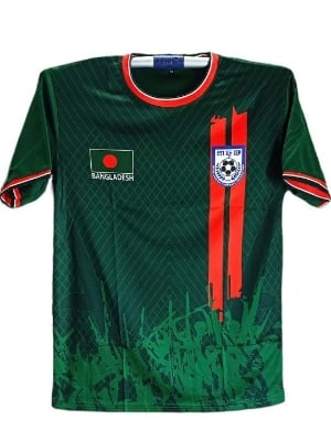 Picture of Short Sleeve Football Jersey for Men - Half Sleeve t-shirt - Banglades Fan Jersey