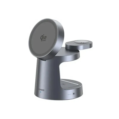 Picture of XUNDD Qi2.2 25W 3-in-1 Magnetic Wireless Charger -  Silver
