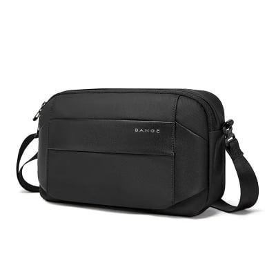 Picture of BANGE BG-7717 Premium Quality Waterproof Crossbody Sling Bag (New) - Size-14 Inch, Black