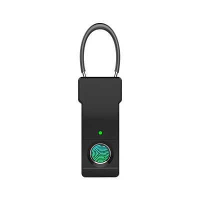 Picture of Tuya Fingerprint Padlock Bluetooth Combination Padlock for Suitcase & Luggage - Size-10, Black