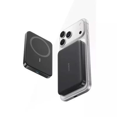 Picture of Anker A1664 MagGo 7.5W 10000mAh Slim Magnetic Wireless Power Bank (MagSafe-Compatible) - Black