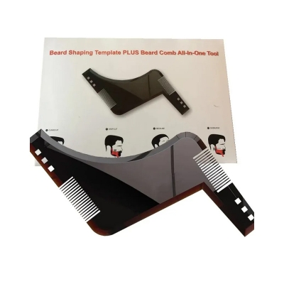 Picture of Ultimate Beard Styling Kit Shape Style and Care Comb - Black