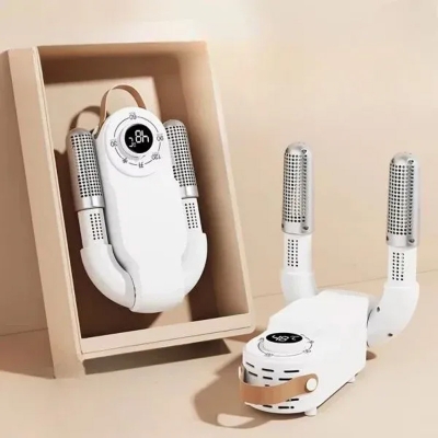 Picture of Electric Shoes Dryer 220V Portable Foldable Smart Heater -  Bright White