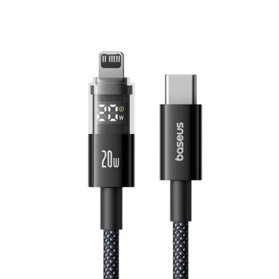 Picture of Baseus PD 20W Display 2 Fast Charging Data Cable Type-c to Lightning 1m - Black