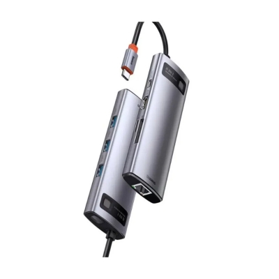 Picture of Baseus Metal Gleam Series 8-in-1 Multifunctional Type-C HUB -  Silver