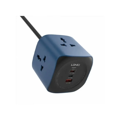 Picture of LDNIO SC3319 6in1 65W Power Socket Cube 2500W Universal Outlet - Black