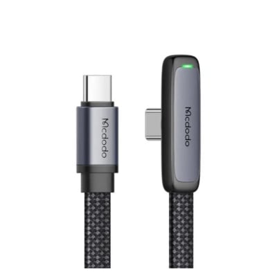 Picture of Mcdodo CA-336 Zebra Series 65W Type-C To Type-C 90 Degree Data Cable 1.2m - Black