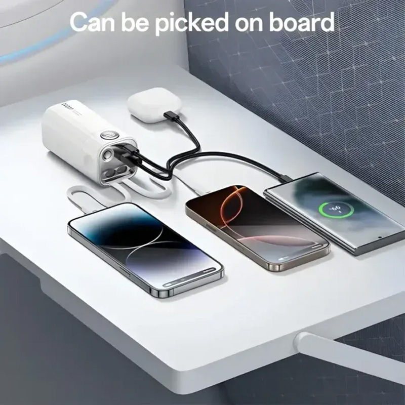 Picture of XUNDD XDPB-W009 PD35W 20000mAh Dual Cable Power Bank -  White