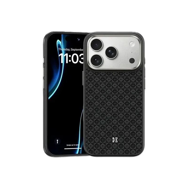 Picture of Benks ArmorGrid ArmorPro Case built with Kevlar For iPhone 17 Pro / 17 Pro Max - Black, 