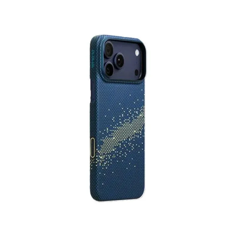 Picture of Pitaka Ultra-Slim Case Milky Way Galaxy for iPhone 17 Pro | 17 Pro Max - Blue Green, 