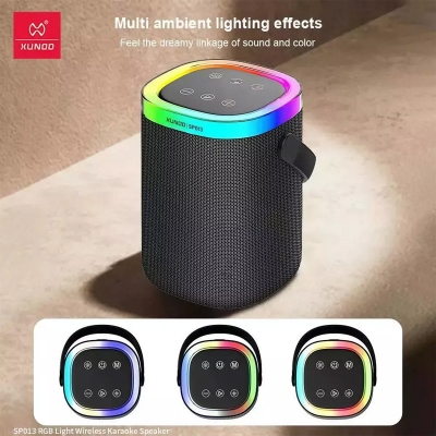 Picture of XUNDD SP013 RGB Light Wireless Karaoke Speaker - Black