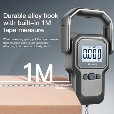 Picture of Digital Electronic Mini Luggage Weight Scale – 50KG - Size-One Size, Black
