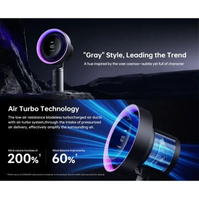 Picture of Jisulife Table Fan Pro3 8000mAh Rechargeable Fan - Black