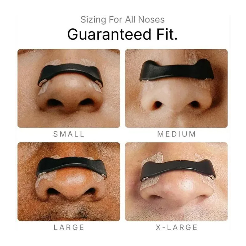 Picture of Nasal Strips Magnetic Nasal Breathing Dilator Kits Increase Air Intake Sleeping Nose Breathe Strips - Black