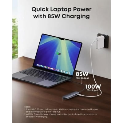 Picture of Anker Nano A83D2 7-in-1 USB-C Hub with 4K HDMI -  GRAY