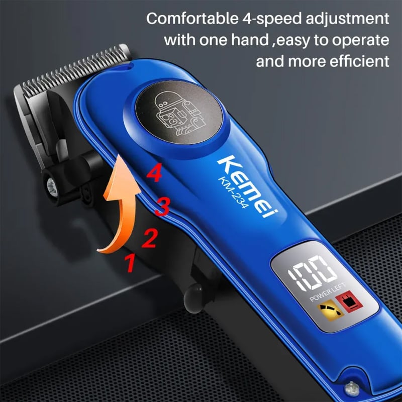 Picture of Kemei KM-234 Professional Beard & Hair Clipper Trimmer - Black