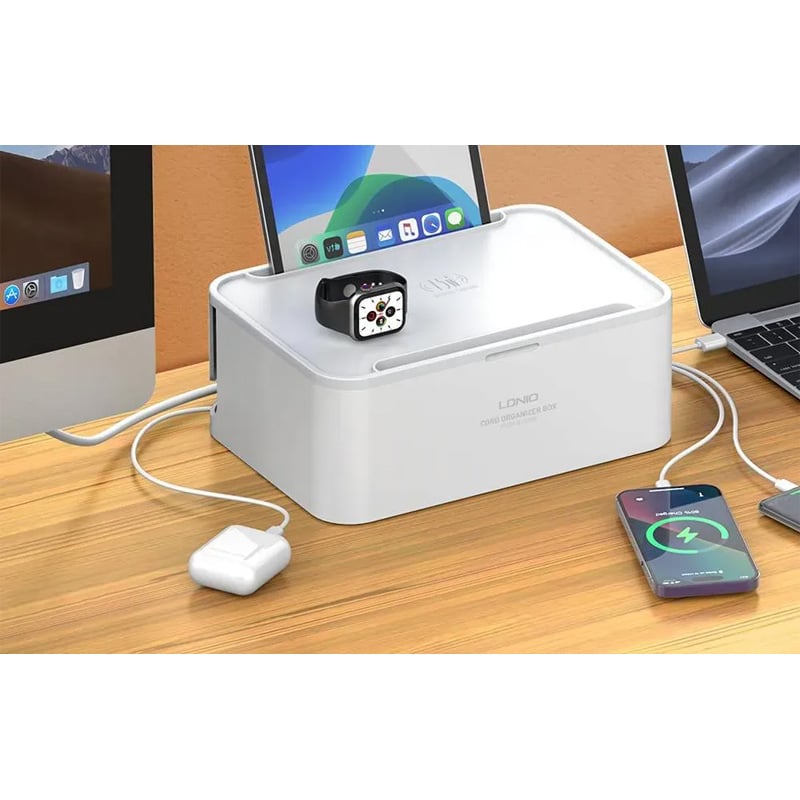Picture of LDNIO SN5310 Defender Series 2500W Power Strip Management Box -  White